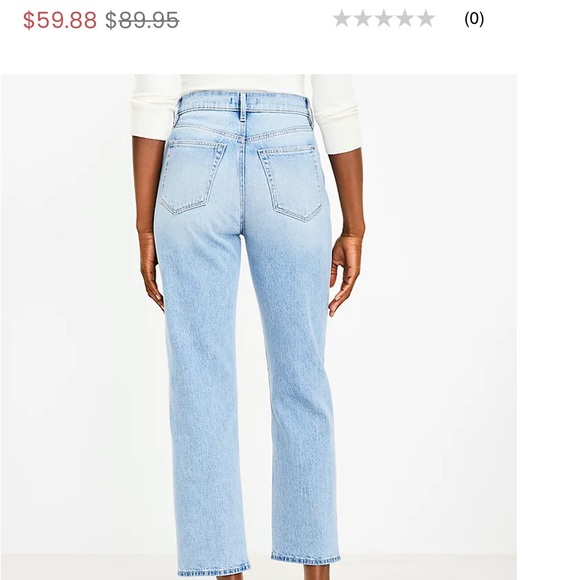 The Loft Jeans in style 90s Straight light indigo, size 27/4 petite - Picture 3 of 7